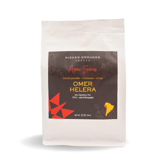 Omer Helera Coffee Higher Grounds Coffee Apex Series Fair Trade organic Cofffee